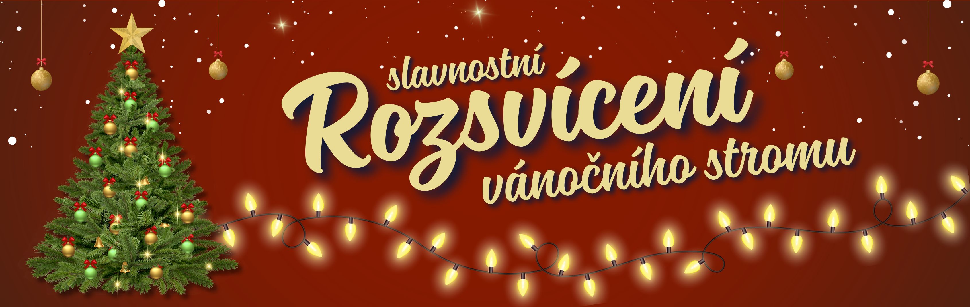 Srde�n� zveme na slavnostn� rozsv�cen� v�no�n�ho stromu!
