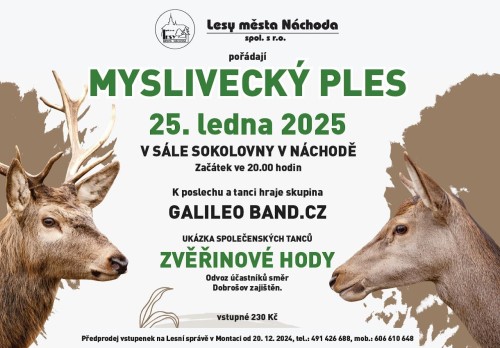myslivecky ples_Nachod_2025