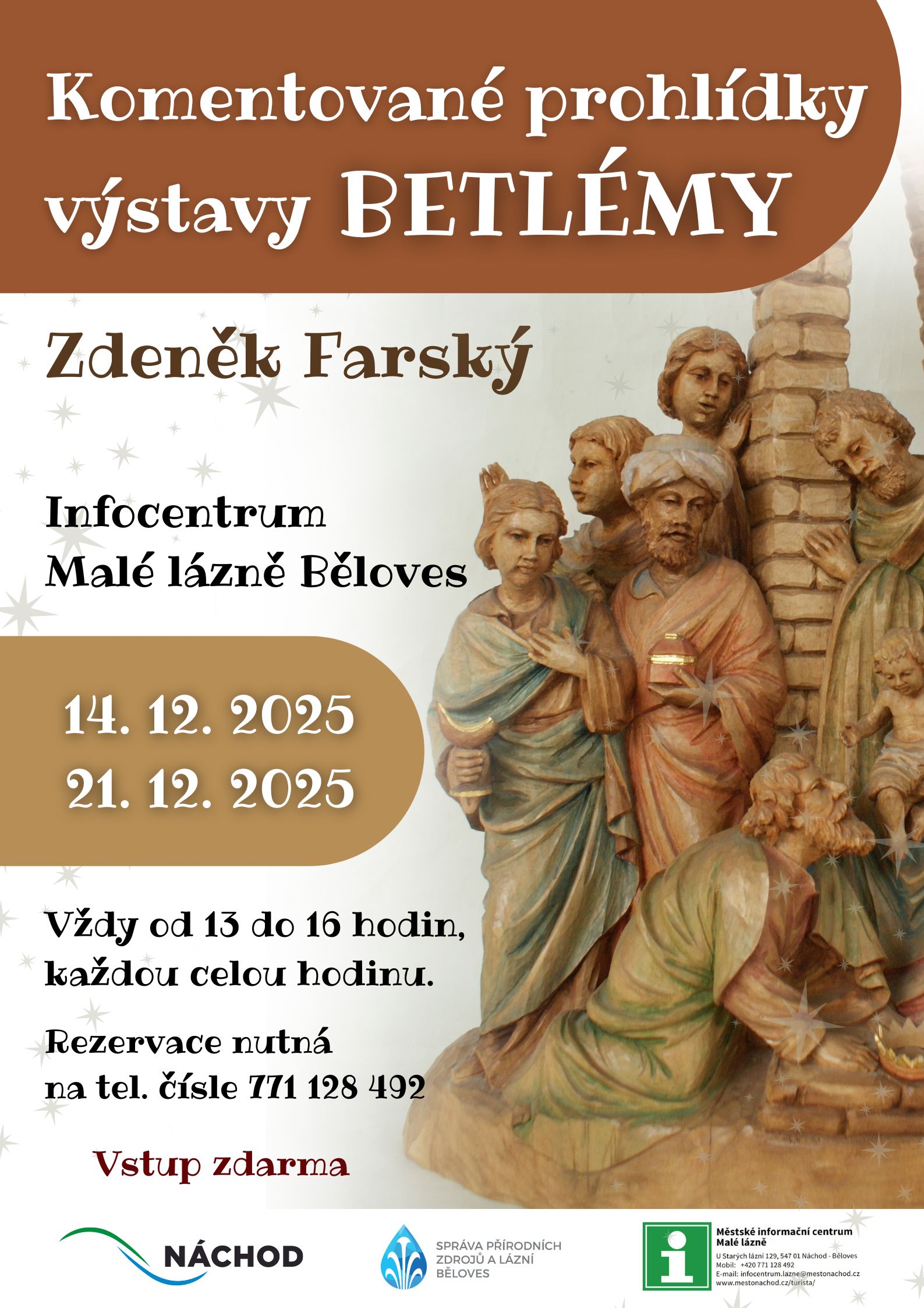 PlakátKomentované prohlídky výstavy BETLÉMY – Zdeněk Farský